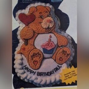 Wilton Vintage Birthday Cupcake Care Bears CAKE Pan 1983 American Greetings Bake